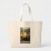 ヴィンテージポルトフィノイタリア ラージトートバッグ (正面)