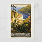 ヴィンテージポルトフィノイタリイタリアンリビエラトラベル ポストカード (正面)