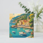 ヴィンテージポルトフィノジェノバイタリアカード (スタンド正面)