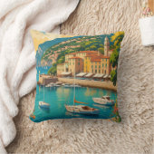 ヴィンテージポルトフィノジェノヴァイタリア クッション (ブランケット)