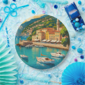 ヴィンテージポルトフィノジェノヴァイタリア ペーパープレート (パーティー)