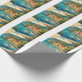 ヴィンテージポルトフィノジェノヴァイタリア ラッピングペーパー (角)