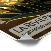 ヴィンテージポルトフィノ旅行ポスター ポスター (角)