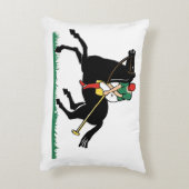 ヴィンテージポロプレーヤーオンポニー アクセントクッション (裏面(縦))