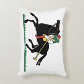 ヴィンテージポロプレーヤーオンポニー アクセントクッション (正面(垂直))