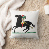 ヴィンテージポロプレーヤーオンポニー クッション (ブランケット)