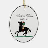 ヴィンテージポロプレーヤーオンポニー セラミックオーナメント (右)