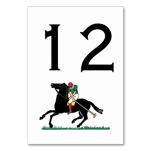 ヴィンテージポロプレーヤーオンポニー テーブルナンバー (正面)