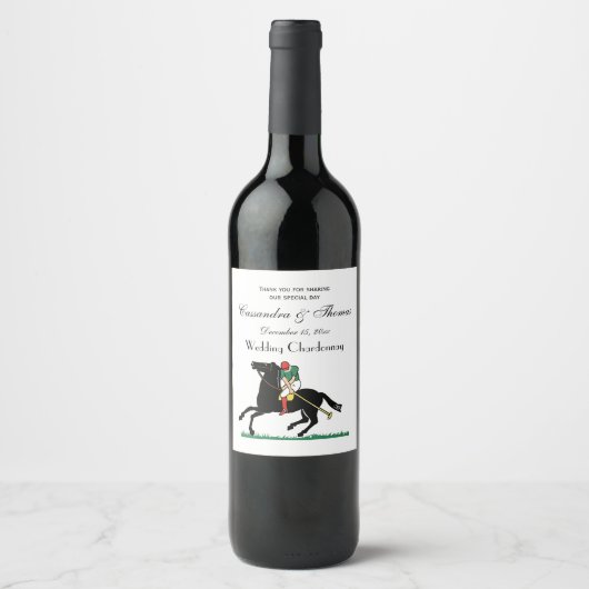 ヴィンテージポロプレーヤーオンポニー ワインラベル (正面)