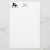 ヴィンテージポロプレーヤーオンポニー 便箋 (正面)