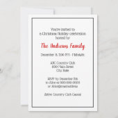 ヴィンテージポロプレーヤーオンポニー 招待状 (裏面)