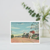 ヴィンテージポンチャートレインビーチニューオーリンズ ポストカード (スタンド正面)