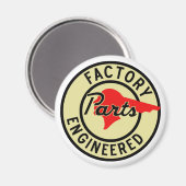 ヴィンテージポンティアック工場の部品記号 マグネット (正面/裏面)