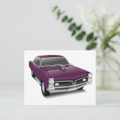 ヴィンテージポンティアックgtoはがき ポストカード (スタンド正面)