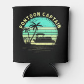 ヴィンテージポントゥーンキャプテンおもしろいポントゥーンボート 缶クーラー (正面)