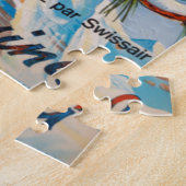 ヴィンテージポントレシナバケーションスイスエアスイス ジグソーパズル (側面)