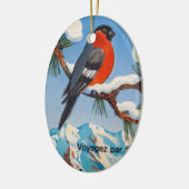 ヴィンテージポントレシナバケーションスイスエアスイス セラミックオーナメント (左)