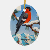 ヴィンテージポントレシナバケーションスイスエアスイス セラミックオーナメント (正面)