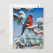 ヴィンテージポントレシナバケーションスイスエアスイス ポストカード (正面/裏面)