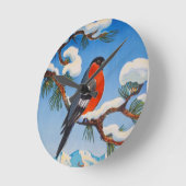 ヴィンテージポントレシナバケーションスイスエアスイス ラウンド壁時計 (傾斜)