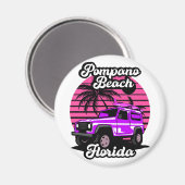 ヴィンテージポンパノビーチフロリダ マグネット (正面/裏面)