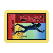 ヴィンテージポンペイタリアンイ旅行ポスター マグネット (横)