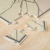 ヴィンテージポーツマスNHの地図(1877) ジグソーパズル (側面)