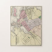 ヴィンテージポーツマスNHの地図(1877) ジグソーパズル (縦)