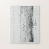 ヴィンテージポートタウンゼントWAの絵図(1878) ジグソーパズル (縦)