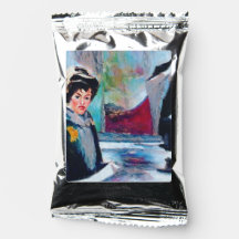 ヴィンテージポートレートと抽象芸術背景