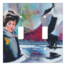 ヴィンテージポートレートと抽象芸術背景