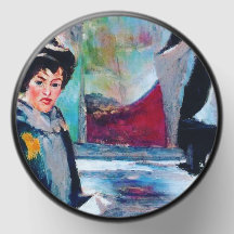 ヴィンテージポートレートと抽象芸術背景