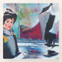 ヴィンテージポートレートと抽象芸術背景