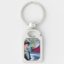 ヴィンテージポートレートと抽象芸術背景