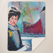 ヴィンテージポートレートと抽象芸術背景