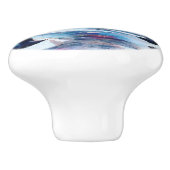 ヴィンテージポートレートと抽象芸術背景 セラミックノブ (側面)