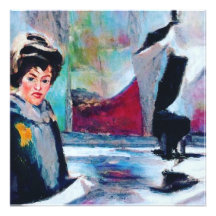 ヴィンテージポートレートと抽象芸術背景