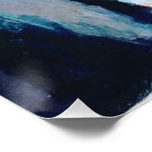 ヴィンテージポートレートと抽象芸術背景 ポスター (コーナー)