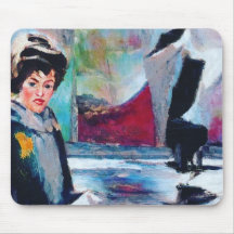 ヴィンテージポートレートと抽象芸術背景