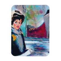 ヴィンテージポートレートと抽象芸術背景