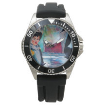 ヴィンテージポートレートと抽象芸術背景