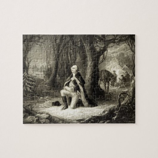 ヴィンテージポートレートのジョージ祈・ワシントン ジグソーパズル (横)