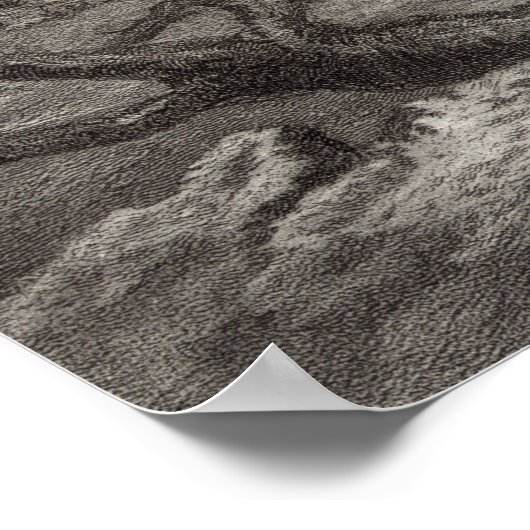 ヴィンテージポートレートのジョージ祈・ワシントン ポスター (角)