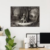 ヴィンテージポートレートのジョージ祈・ワシントン ポスター (ホームオフィス)