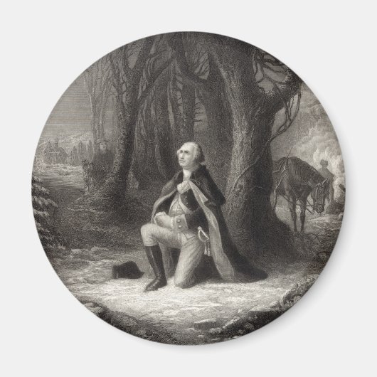 ヴィンテージポートレートのジョージ祈・ワシントン マグネット (正面)