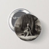 ヴィンテージポートレートのジョージ祈・ワシントン 缶バッジ (正面&裏面)