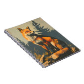 ヴィンテージポートレートの赤キツネ ノートブック (右側)