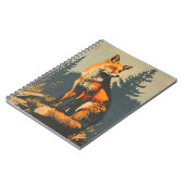 ヴィンテージポートレートの赤キツネ ノートブック (左側)