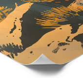 ヴィンテージポートレートの赤キツネ ポスター (角)