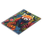 ヴィンテージポートレートの赤パンダ ノートブック (左側)